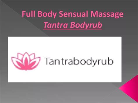 Full Body Sensual Massage Erotic massage Genas